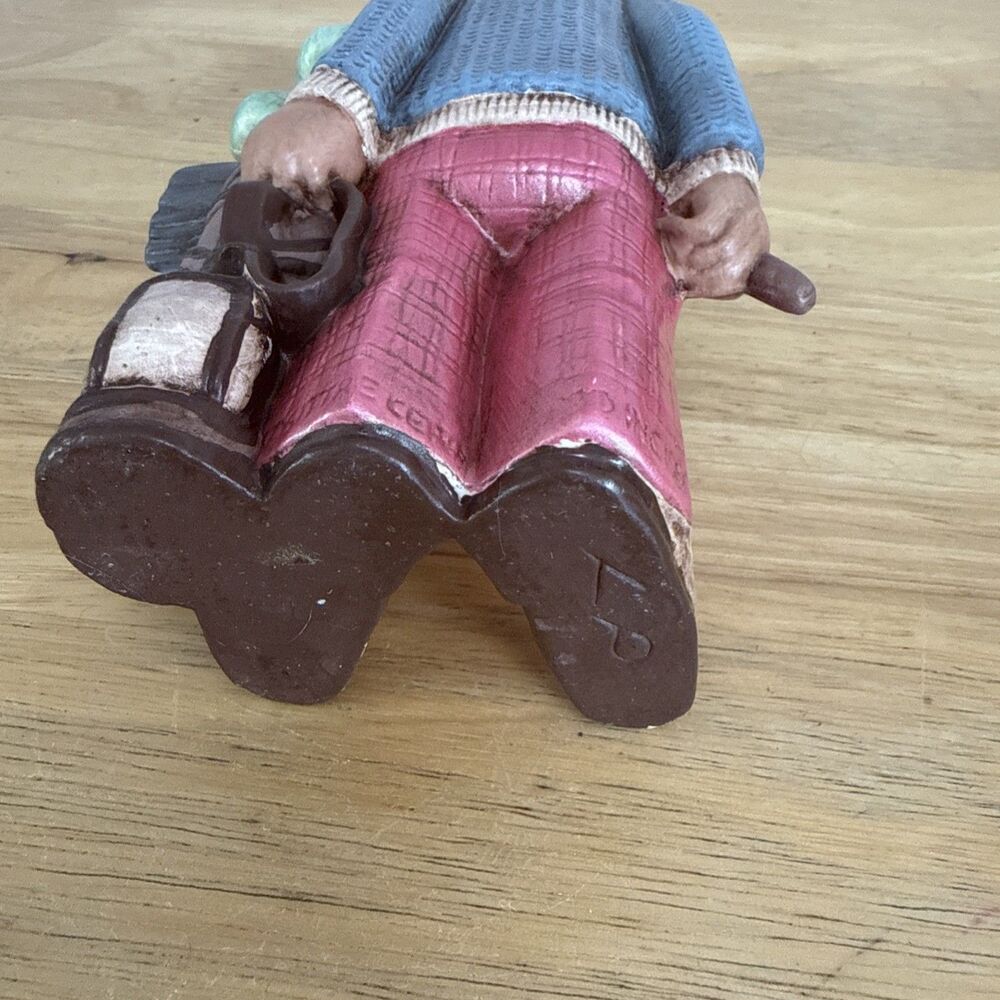 Golfer Old Man Planter 7.5” Potbelly Naughty Vintage 1980 Ceramic - Picture 5 of 9